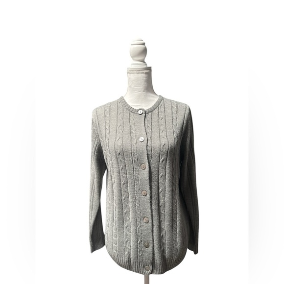 Turtle Bay New York Gray Cable Knit Women's Sweater - Picture 1 of 7